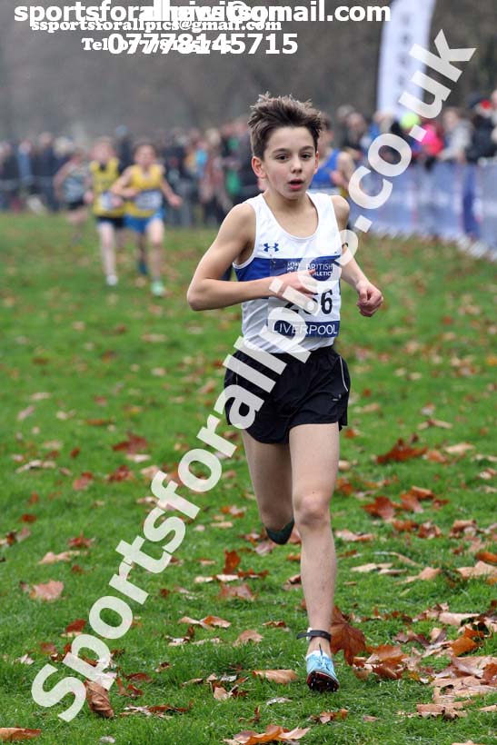 Boys under-13s British Athletics Liverpool Cross Challenge, Sefton Park, Liverpool. Photo:  David T. Hewitson/Sports for All Pics